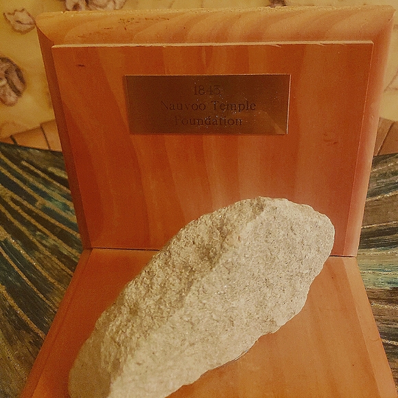A Piece of History - Authentic - Stone from the Original Nauvoo Temple - LDS - Picture 1 of 7